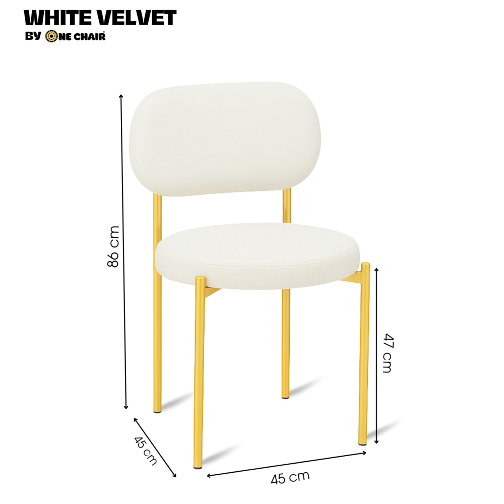 WHITE VELVET KHUNG VÀNG | VẺ ĐẸP SANG QUÝ PHÁI | GHẾ SỰ KIỆN CAO CẤP