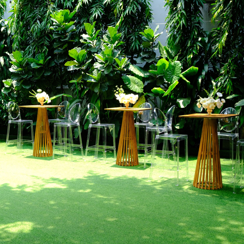 BST 25+ Mẫu Bàn Ghế Bar/Bàn Cocktail Cao Cấp Cho Sự Kiện Tiệc Cưới Sang Trọng