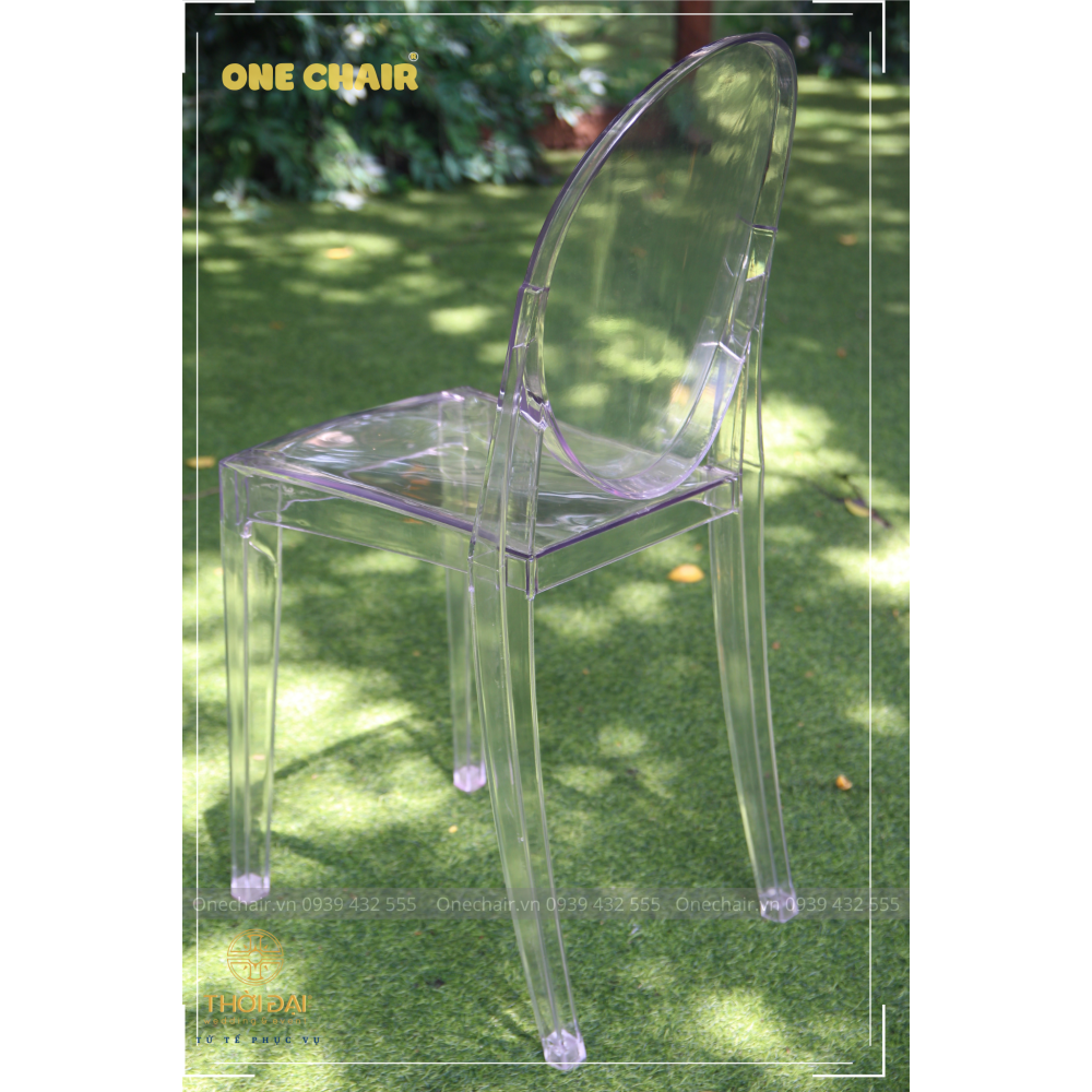 Ghế sự kiện đám cưới chiavari Ghost pha lê trong suốt sang trọng
