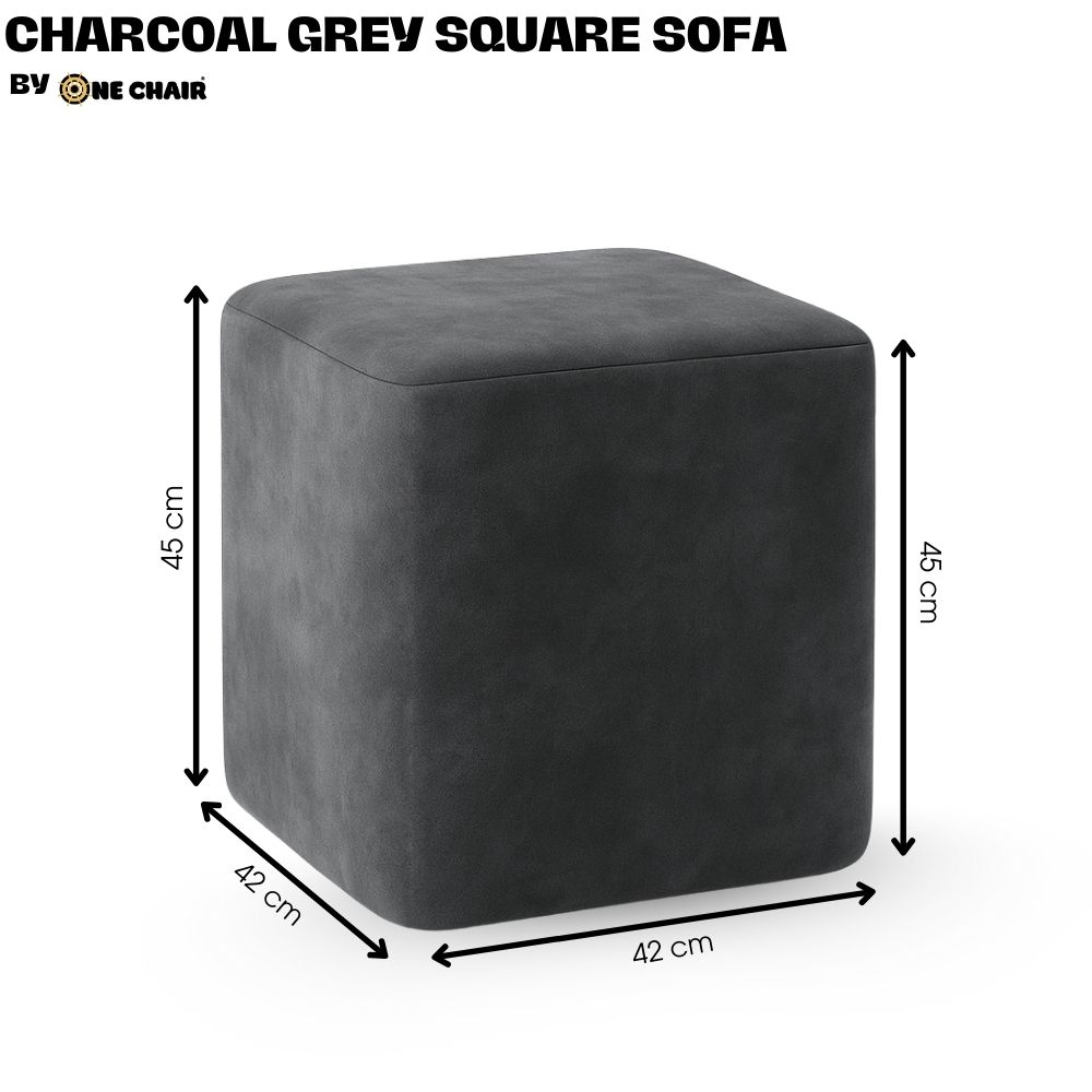 Ghế Sofa Vuông Xám Than – Trung Tính & Đẳng Cấp