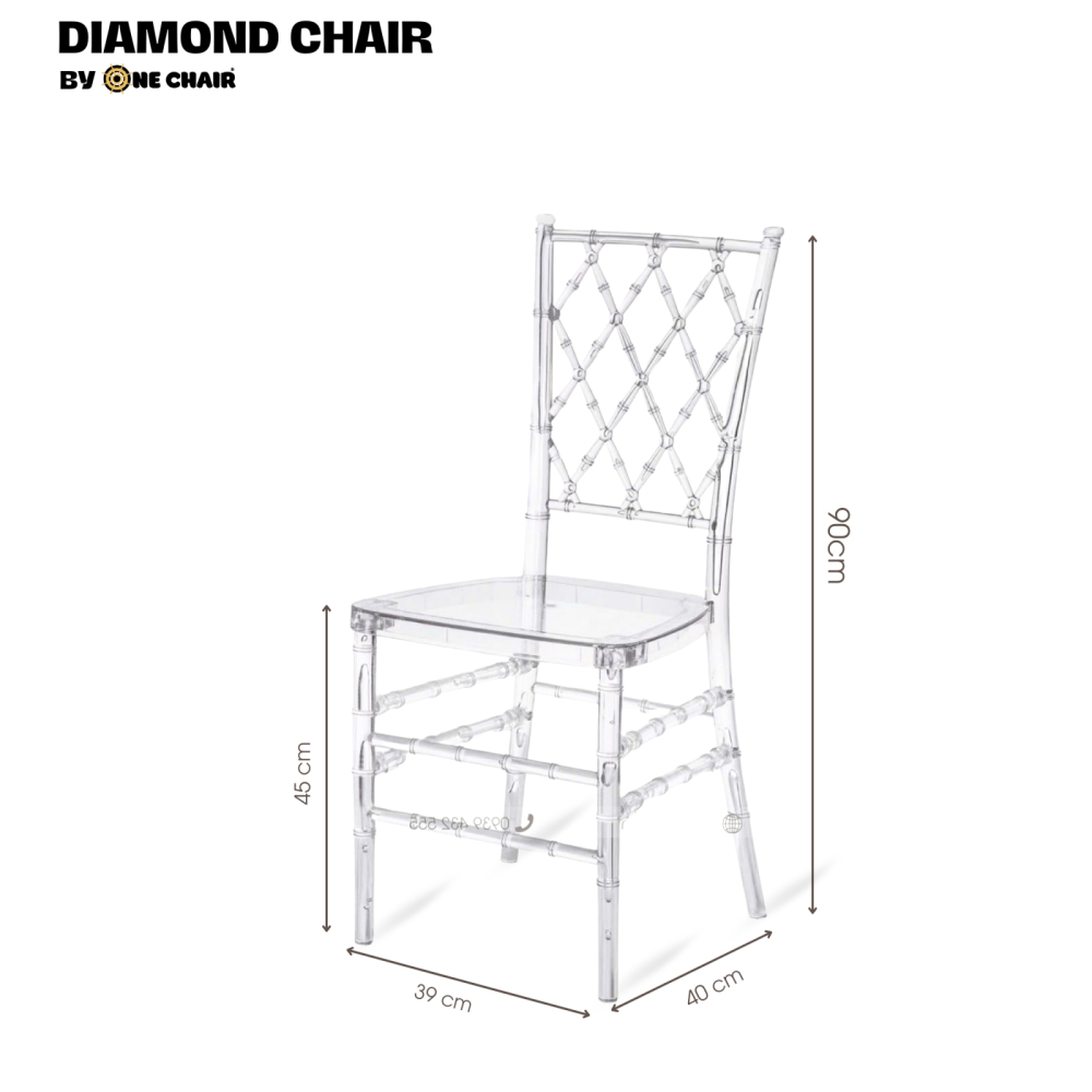 Diamond Chair - Cho Thuê Ghế Sự Kiện Trong Suốt Sang Trọng & Tinh Tế