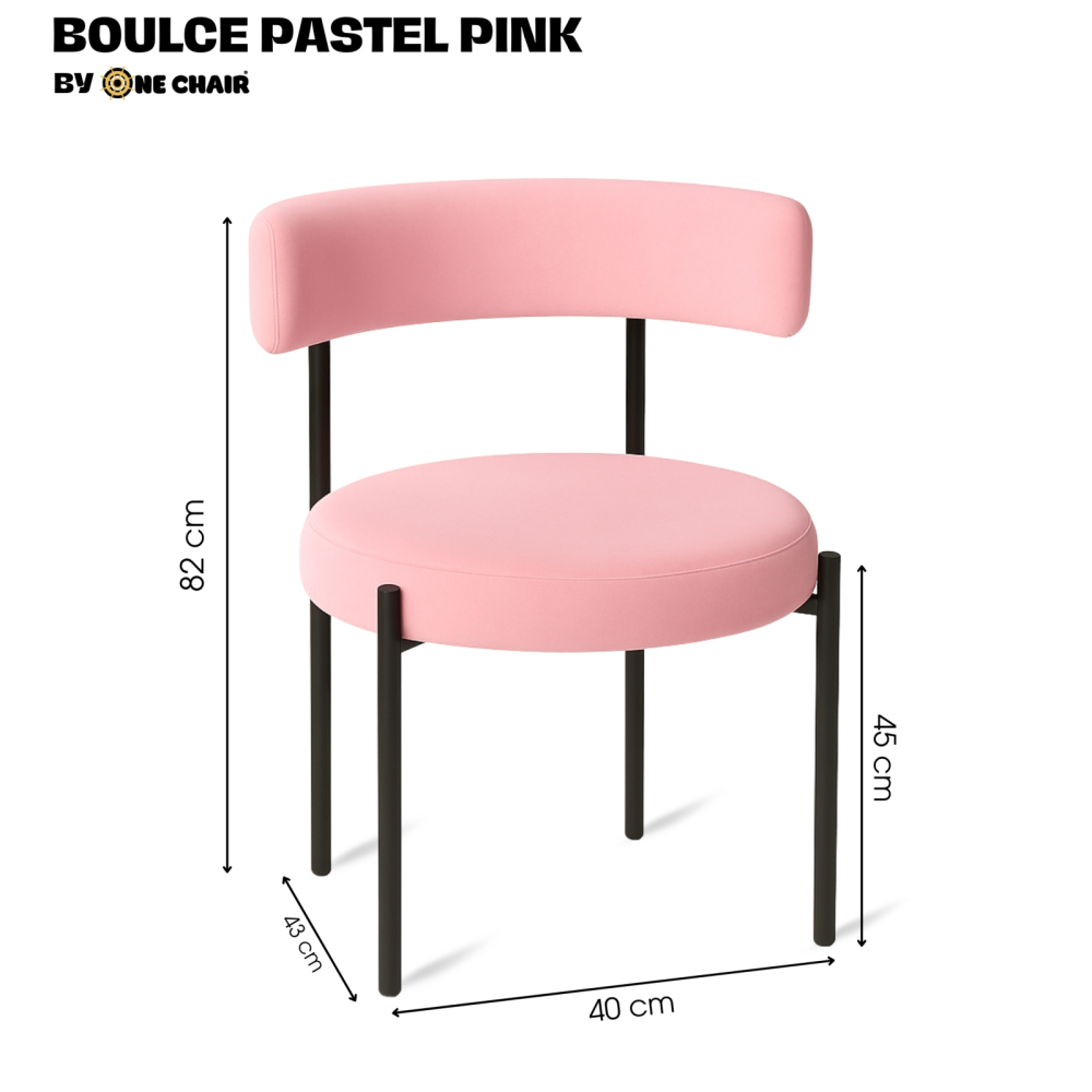 Bouclé Black – Khung Kim Loại Đen | Ghế Sofa Mini Sang Trọng