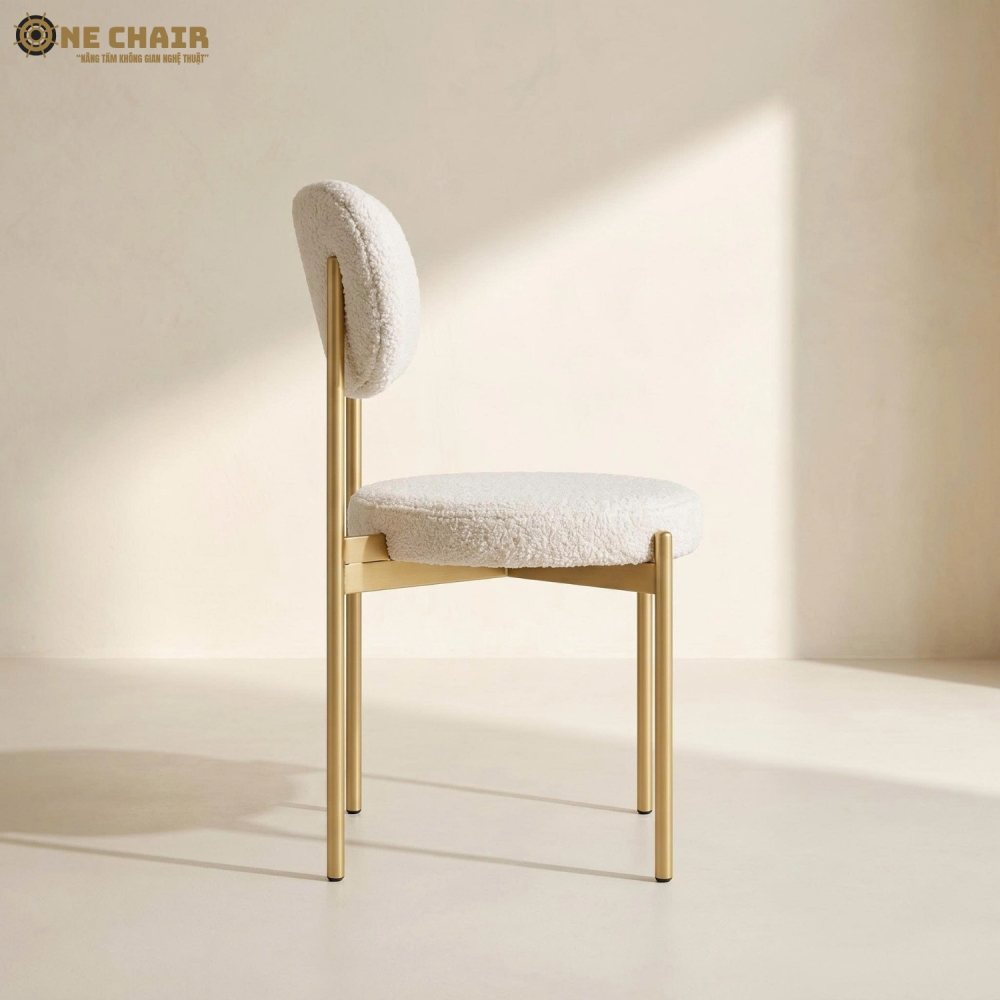 Velvet Chair - White