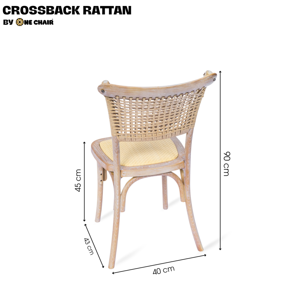 Ghế Crossback Rattan – Mẫu Ghế Sự Kiện Mang Vẻ Đẹp Mộc Mạc & Tinh Tế