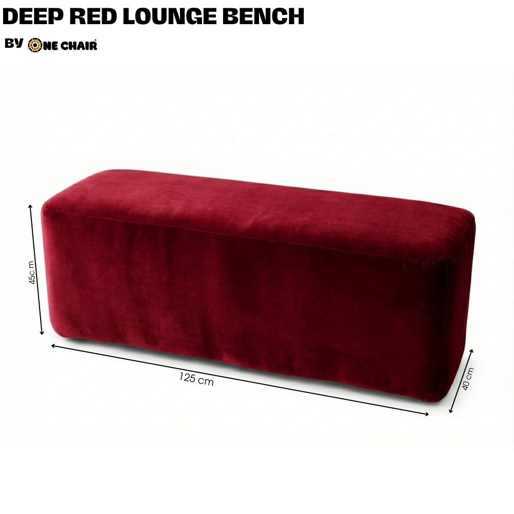 Ghế Lounge Bench Đỏ Đậm – Quyến Rũ & Đậm Chất Nghệ Thuật