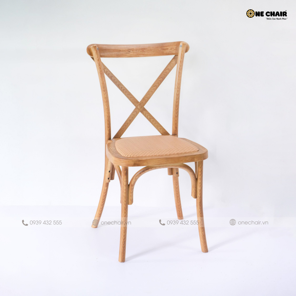 Ghế Croosback chéo lưng chữ X cổ điển mang phong cách lãng mạn