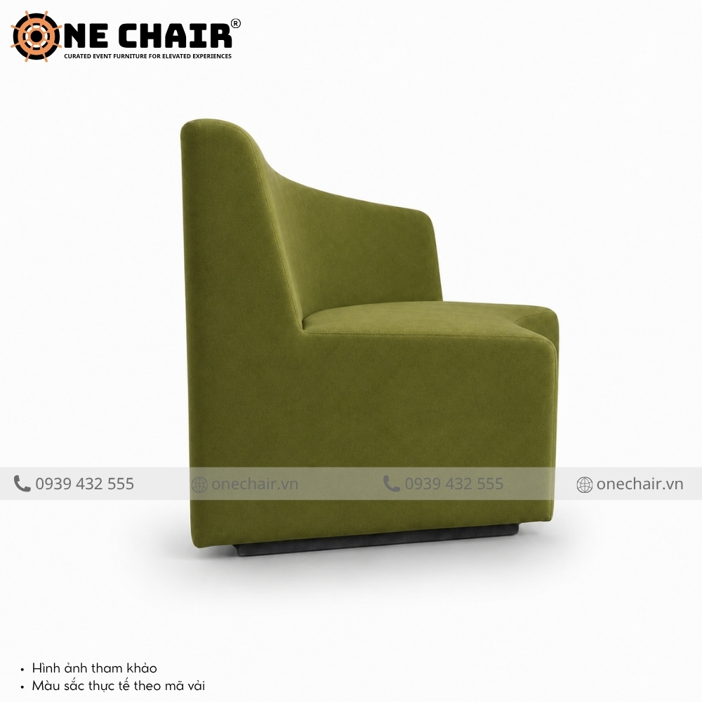 Sofa Cong Modular Arc Sự Kiện Xanh Olive – Sắc Xanh Tự Nhiên Cho Không Gian Sự Kiện Tinh Tế | ONE CHAIR