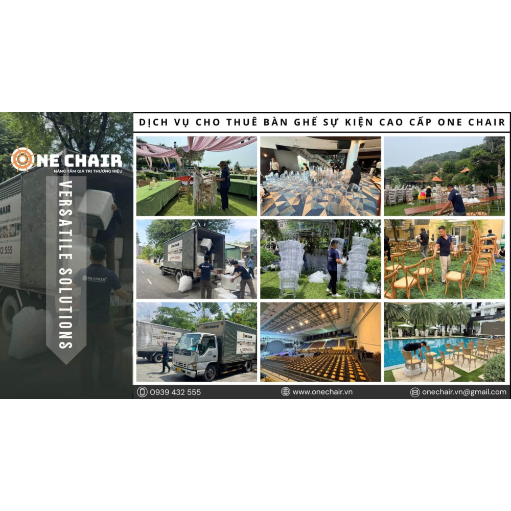 Cho Thuê Bàn Ghế Sự Kiện Cao Cấp Tại Tỉnh Gia Lai – ONE CHAIR Giải Pháp Setup Không Gian Sự Kiện Chuyên Nghiệp