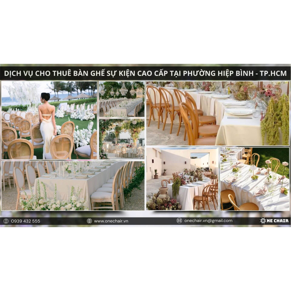 Dịch Vụ Cho Thuê Bàn Ghế Sự Kiện Cao Cấp Tại Phường Hiệp Bình, TP. Thủ Đức | One Chair Khẳng Định Dấu Ấn Thương Hiệu