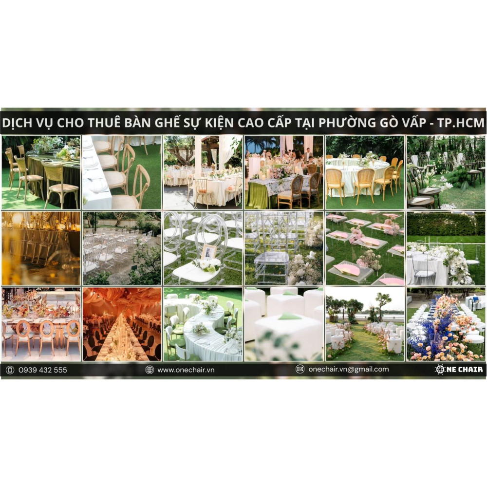 Dịch Vụ Cho Thuê Bàn Ghế Sự Kiện Cao Cấp Phường Gò Vấp, TP.HCM | One Chair Chinh Phục Mọi Không Gian Sự Kiện
