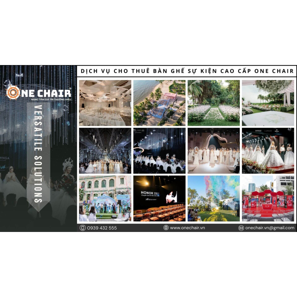 Cho Thuê Bàn Ghế Sự Kiện Cao Cấp Tại Tỉnh Lâm Đồng - ONE CHAIR Giải Pháp Setup Không Gian Sự Kiện Chuyên Nghiệp