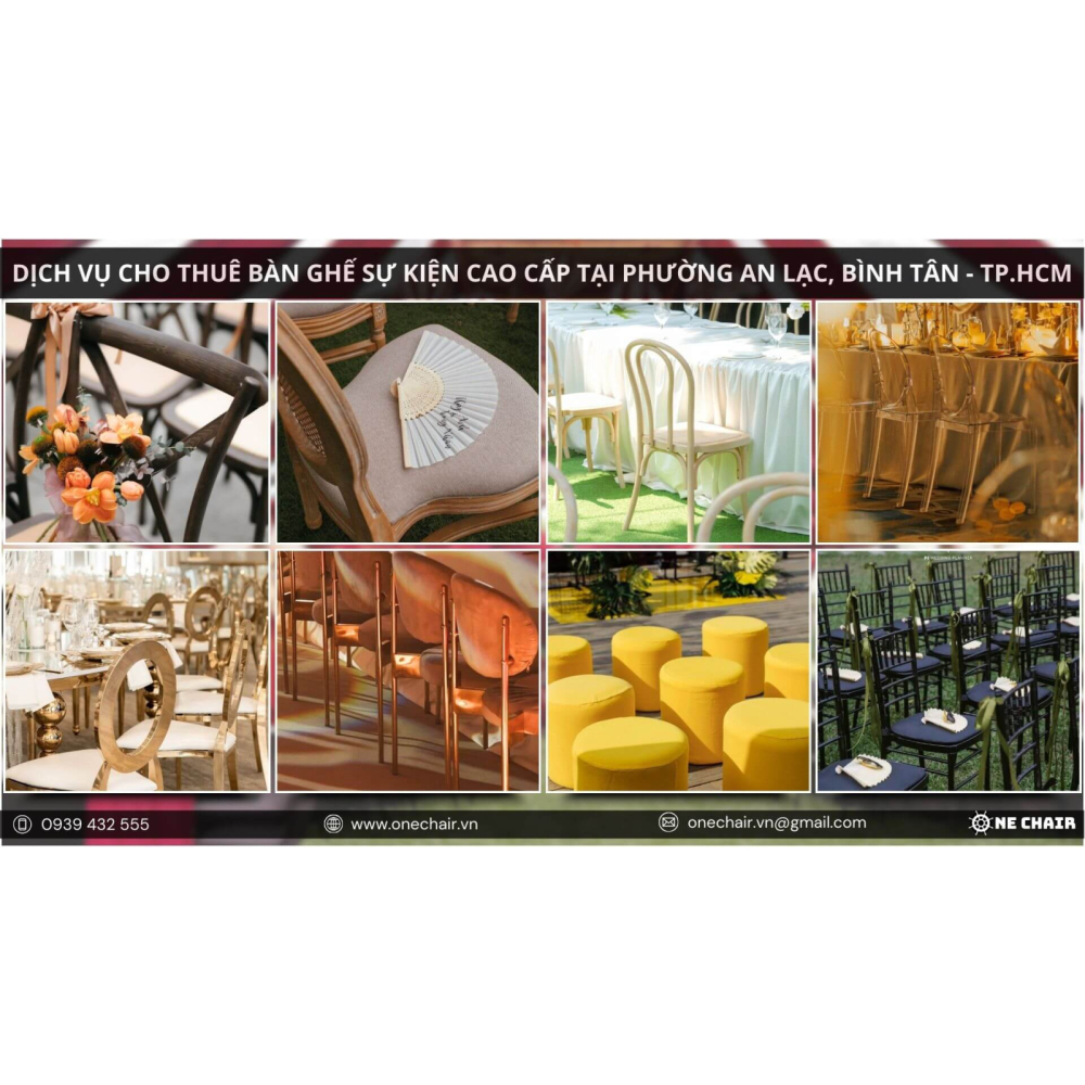 Dịch Vụ Cho Thuê Bàn Ghế Sự Kiện Cao Cấp Phường An Lạc, TP.HCM | One Chair
