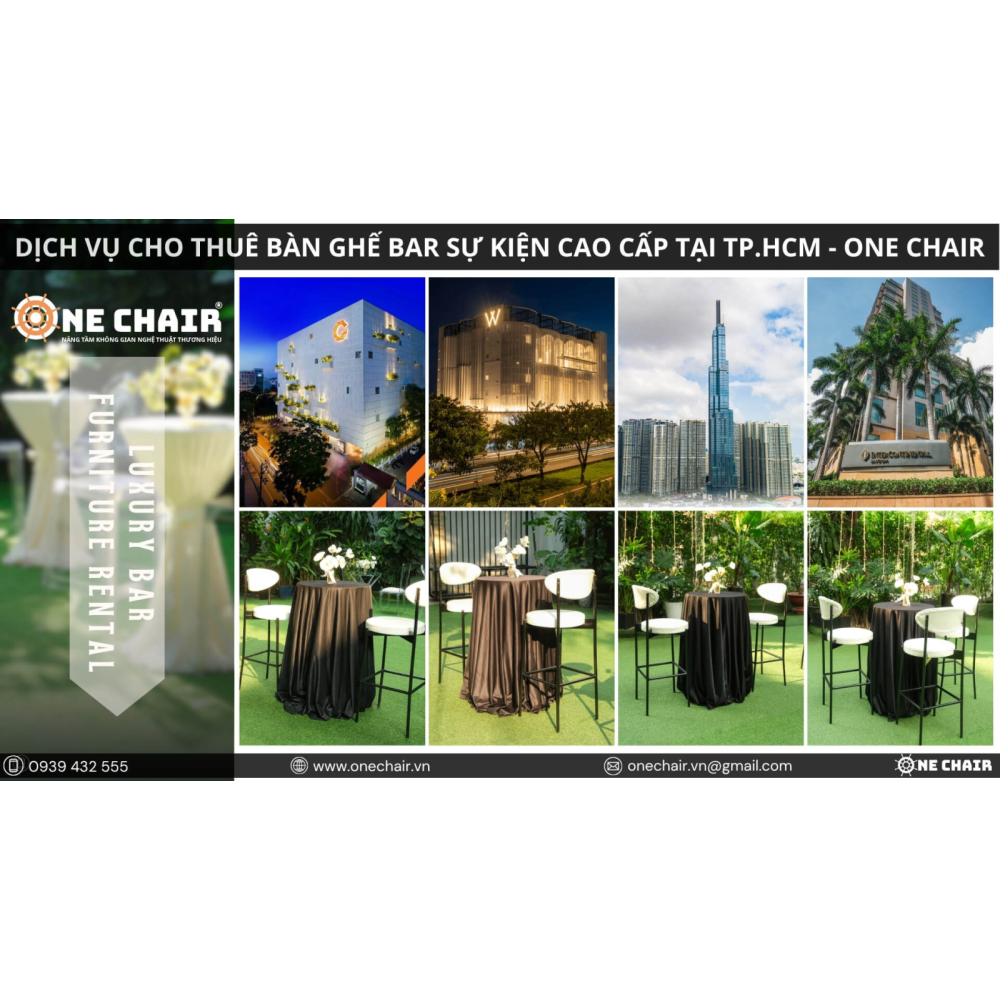 Cho Thuê Bàn Ghế BAR Sự Kiện Cao Cấp Tại TP.HCM | ONE CHAIR