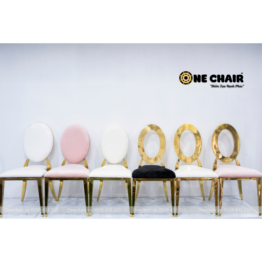 Ghế louis đám cưới nội thất nhà hàng tiệc cưới, khách sạn ghế mạ vàng sang trọng