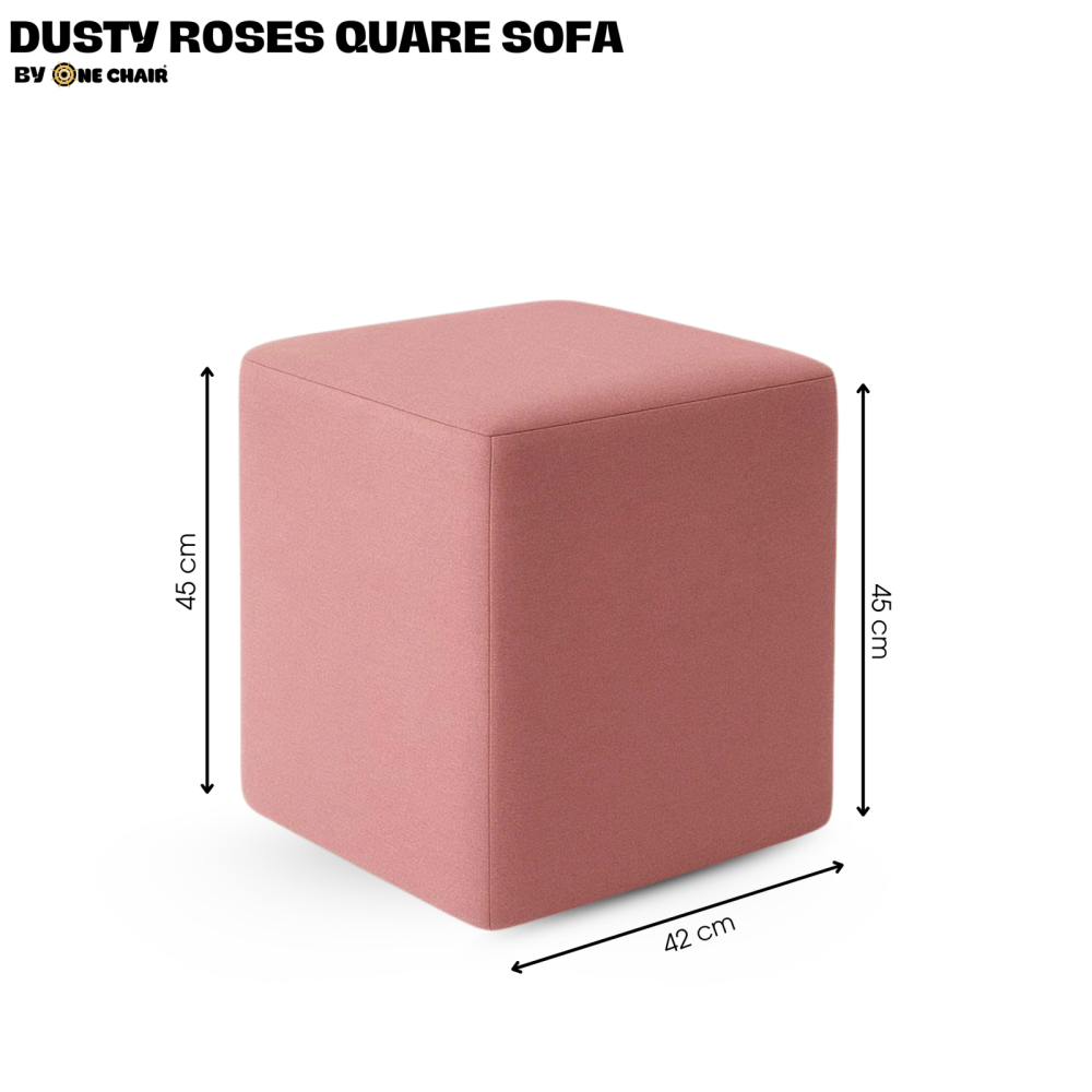 DON SOFA VUÔNG MÀU DUSTY ROSE – NGỌT NGÀO LÃNG MẠN