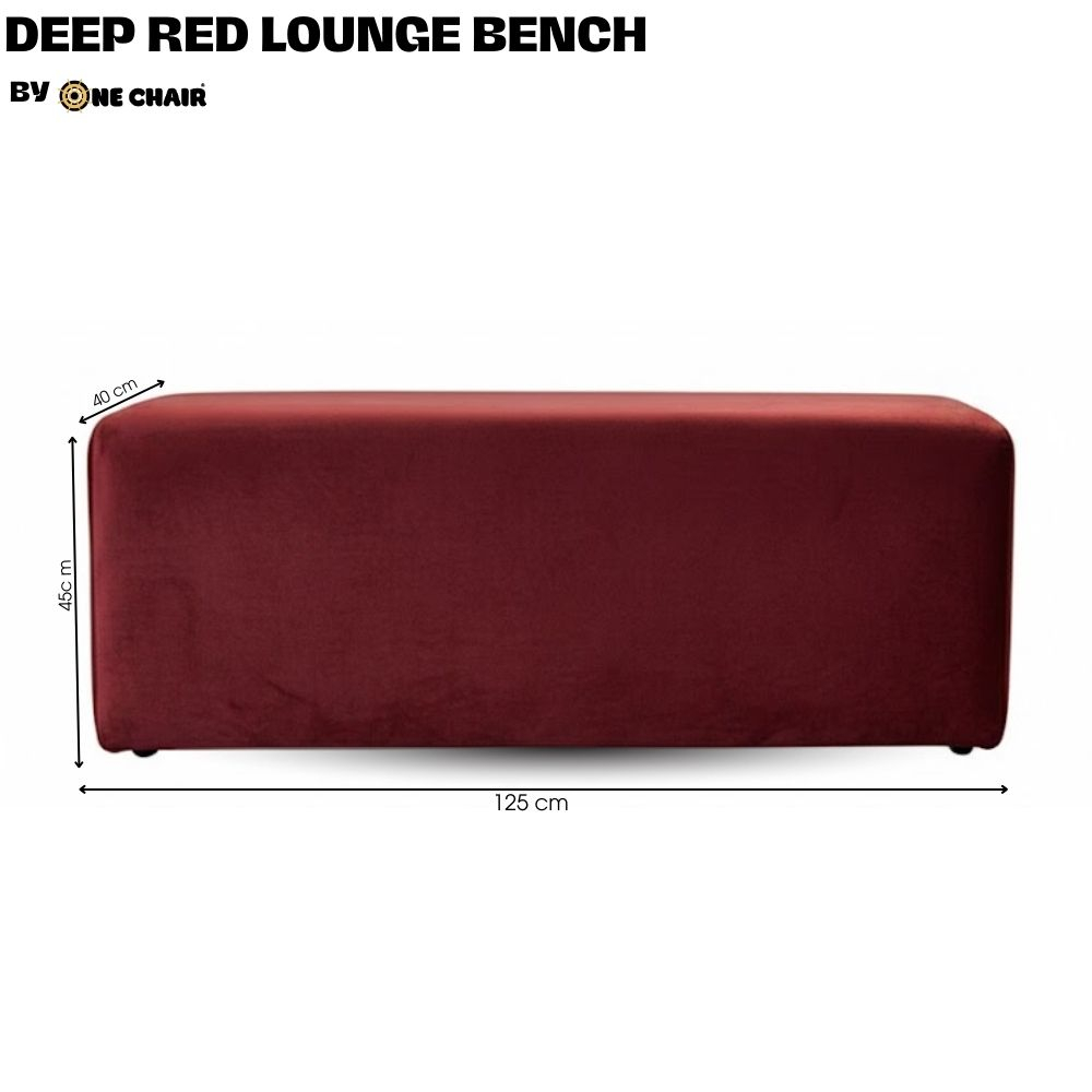 Ghế Sofa Băng Lounge Đỏ Đậm – Vẻ Đẹp Quyến Rũ Cho Không Gian Sự Kiện Cao Cấp