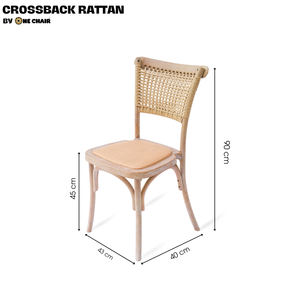 Ghế Crossback Rattan – Mẫu Ghế Sự Kiện Mang Vẻ Đẹp Mộc Mạc & Tinh Tế