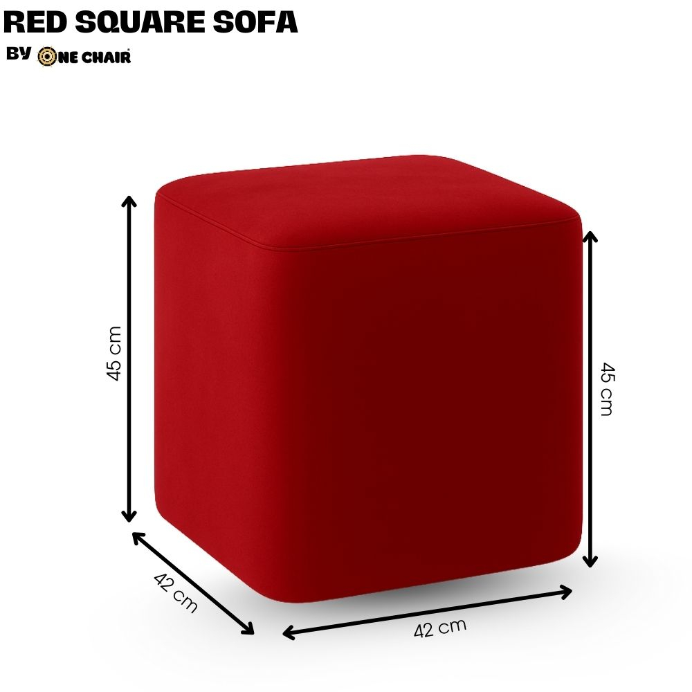 Ghế Sofa Vuông Đỏ – Điểm Nhấn Mạnh Mẽ Cho Không Gian