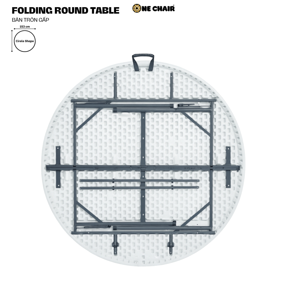 Bàn Sự Kiện Sang Trọng / Folding Round Table – Bàn Tròn Gấp