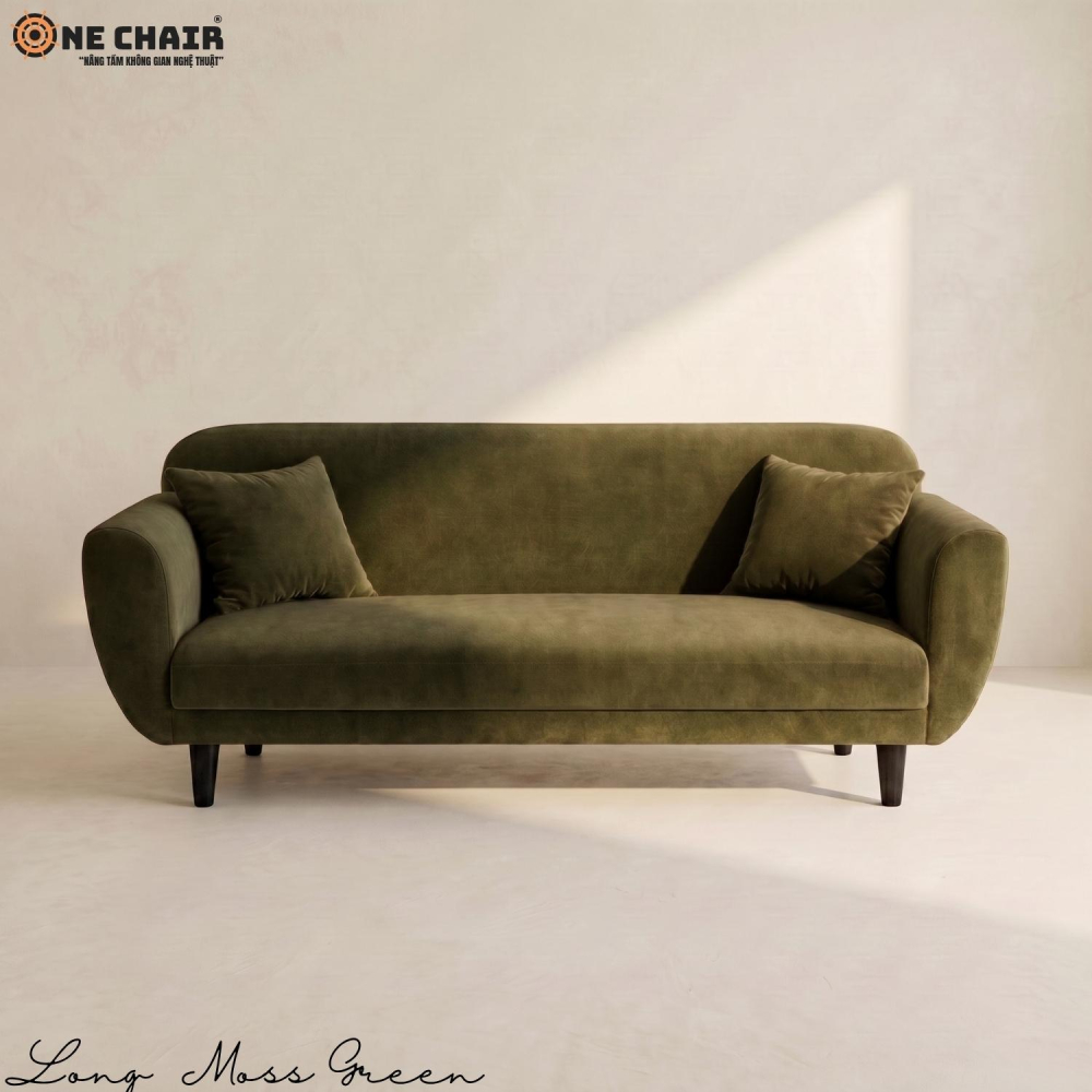 Long Sofa – Moss Green