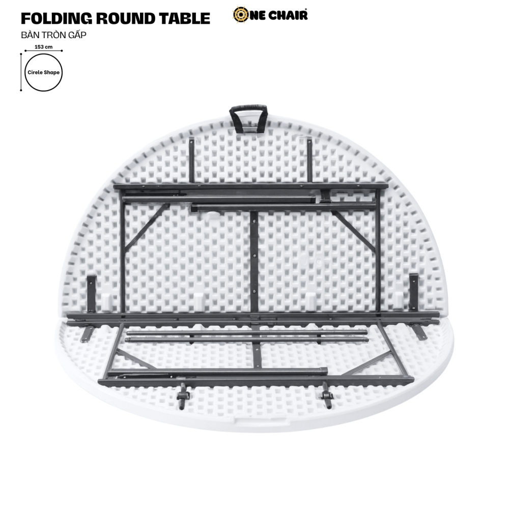 Bàn Sự Kiện Sang Trọng / Folding Round Table – Bàn Tròn Gấp