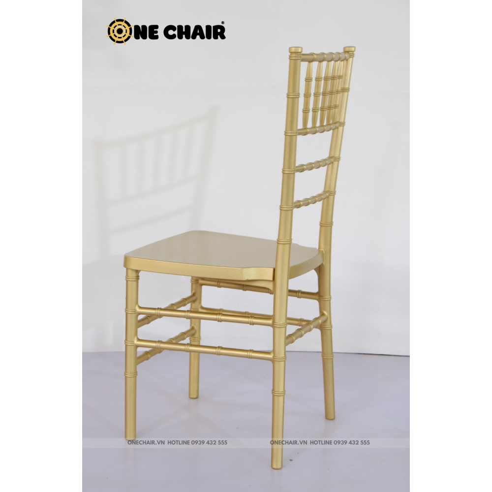 Ghế Chiavari Tiffany - Resin Màu Gold