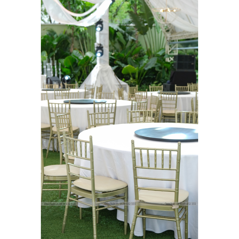 Ghế Tiffany Champagne: SANG TRỌNG CHO KHÔNG GIAN SỰ KIỆN