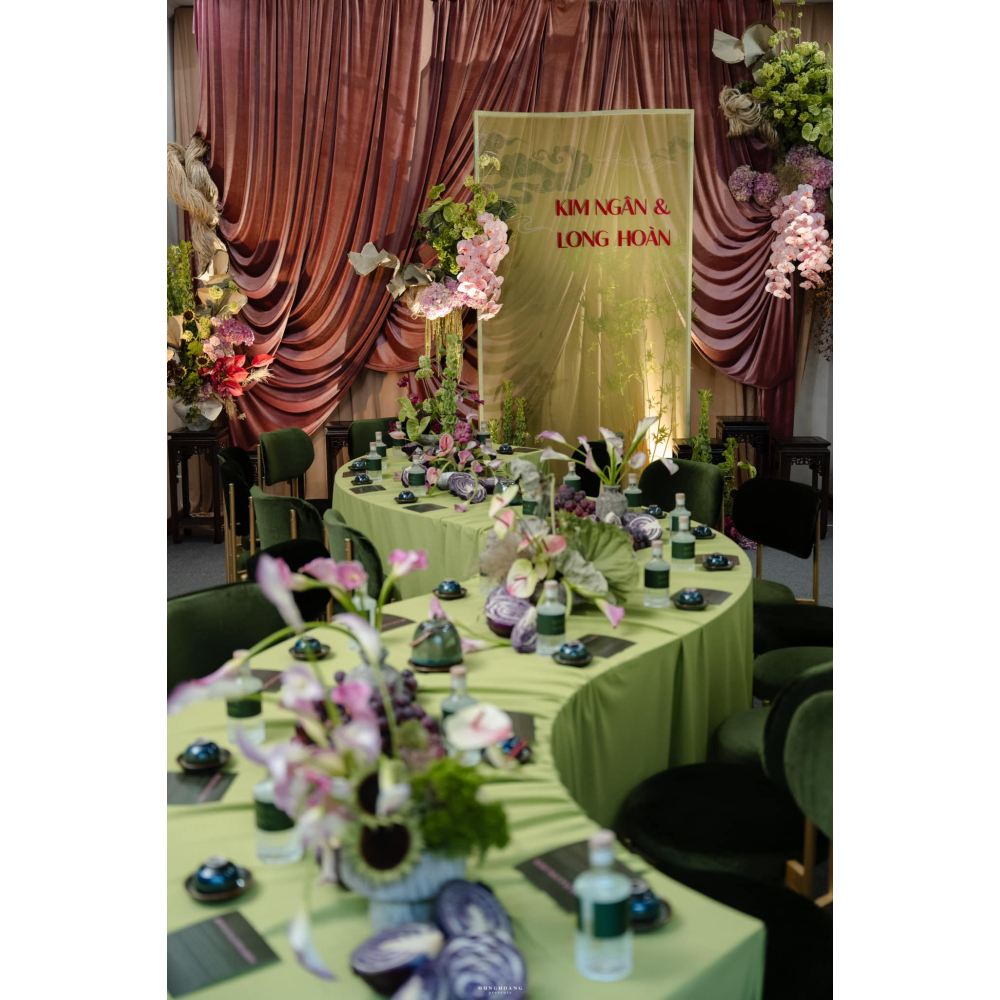 GREEN VELVET KHUNG TRẮNG | SẮC XANH THANH LỊCH | GHẾ SỰ KIỆN CAO CẤP