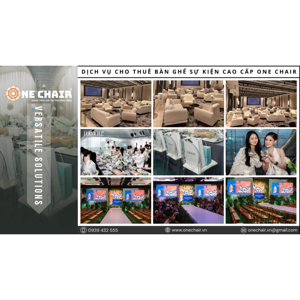 Dịch Vụ Thuê Bàn Ghế Sự Kiện Cao Cấp One Chair Tại Cần Thơ – Giải Pháp Setup Đồng Bộ, Chuẩn Thẩm Mỹ