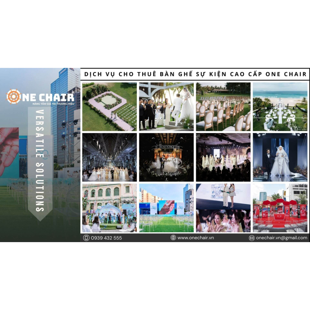 Dịch Vụ Cho Thuê Bàn Ghế Sự Kiện Cao Cấp Tiệc Cưới, Hội Nghị Và Sự Kiện Tại Vĩnh Long - ONE CHAIR