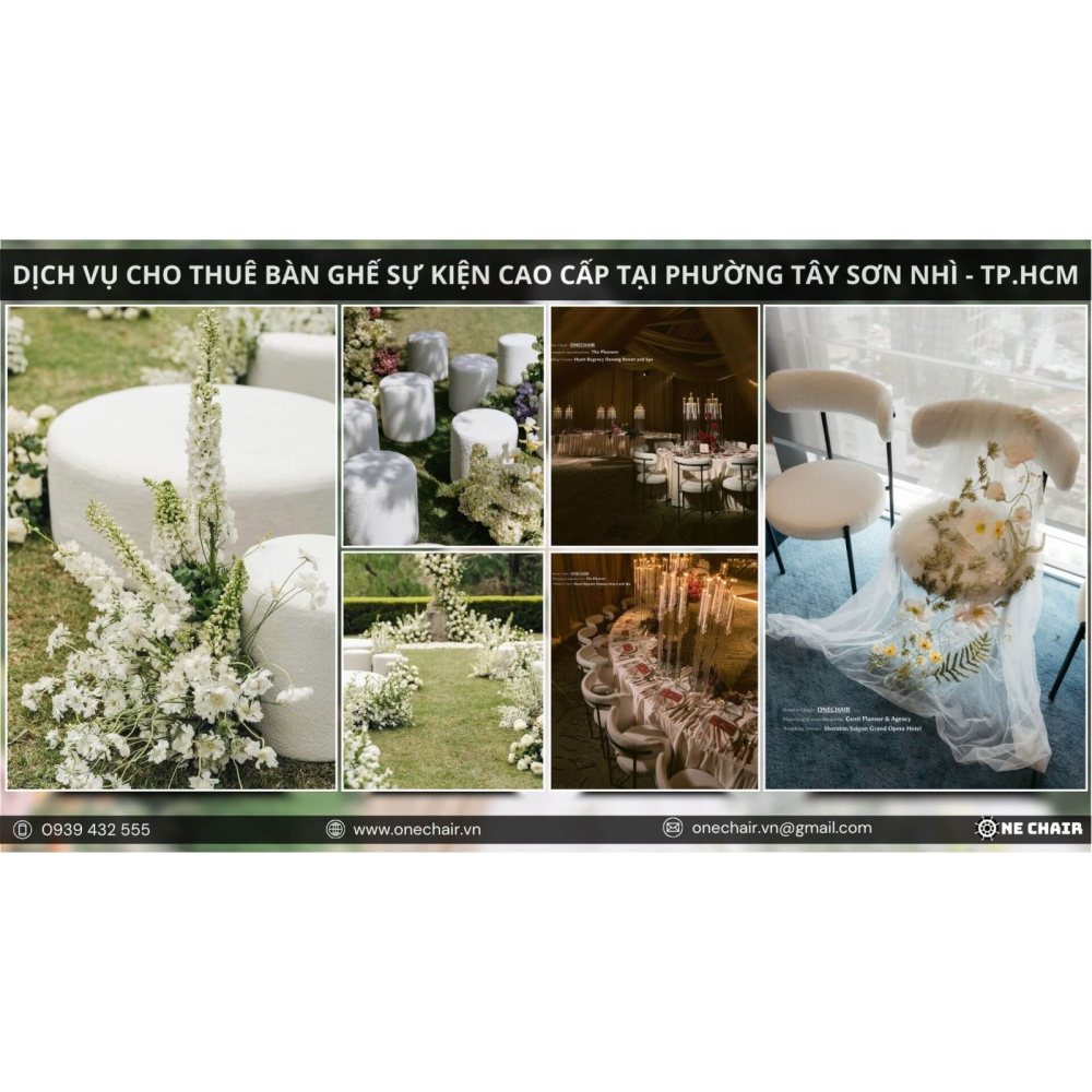 Dịch Vụ Cho Thuê Bàn Ghế Sự Kiện Cao Cấp TP.HCM Phường Tây Sơn Nhì, Quận Tân Phú | One Chair Giải Pháp Bàn Ghế Sự Kiện Bền Vững