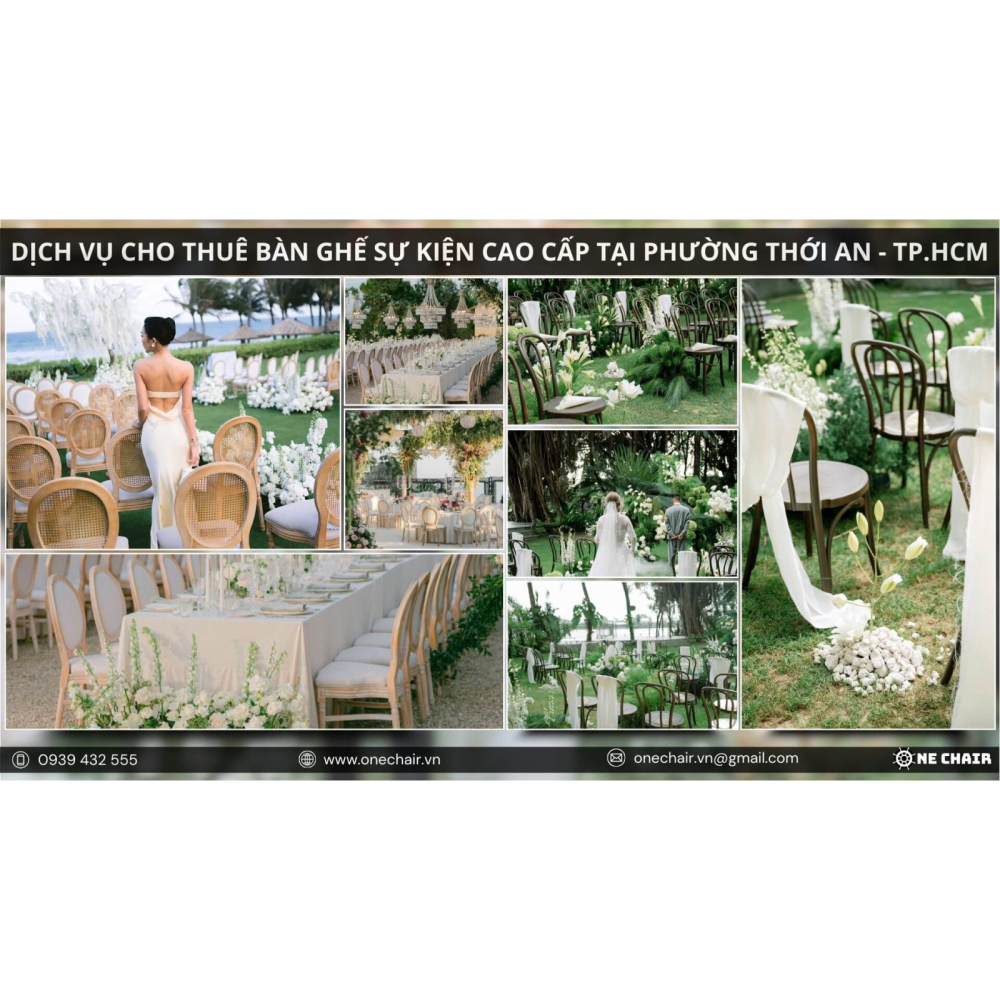 Dịch Vụ Cho Thuê Bàn Ghế Sự Kiện Cao Cấp Phường Thới An, Quận 12, TP.HCM | One Chair