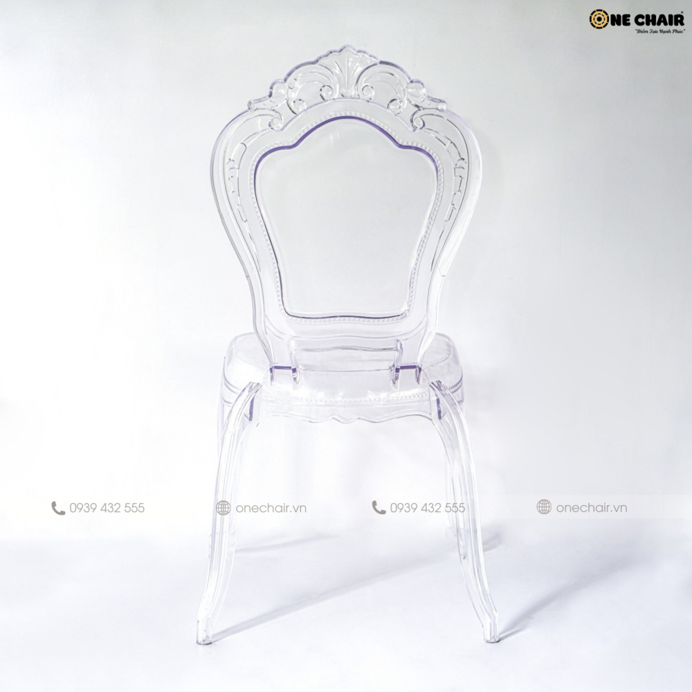 Queen Chair – Cho Thuê Ghế Sự Kiện Trong Suốt Hoàng Gia & Cổ Điển