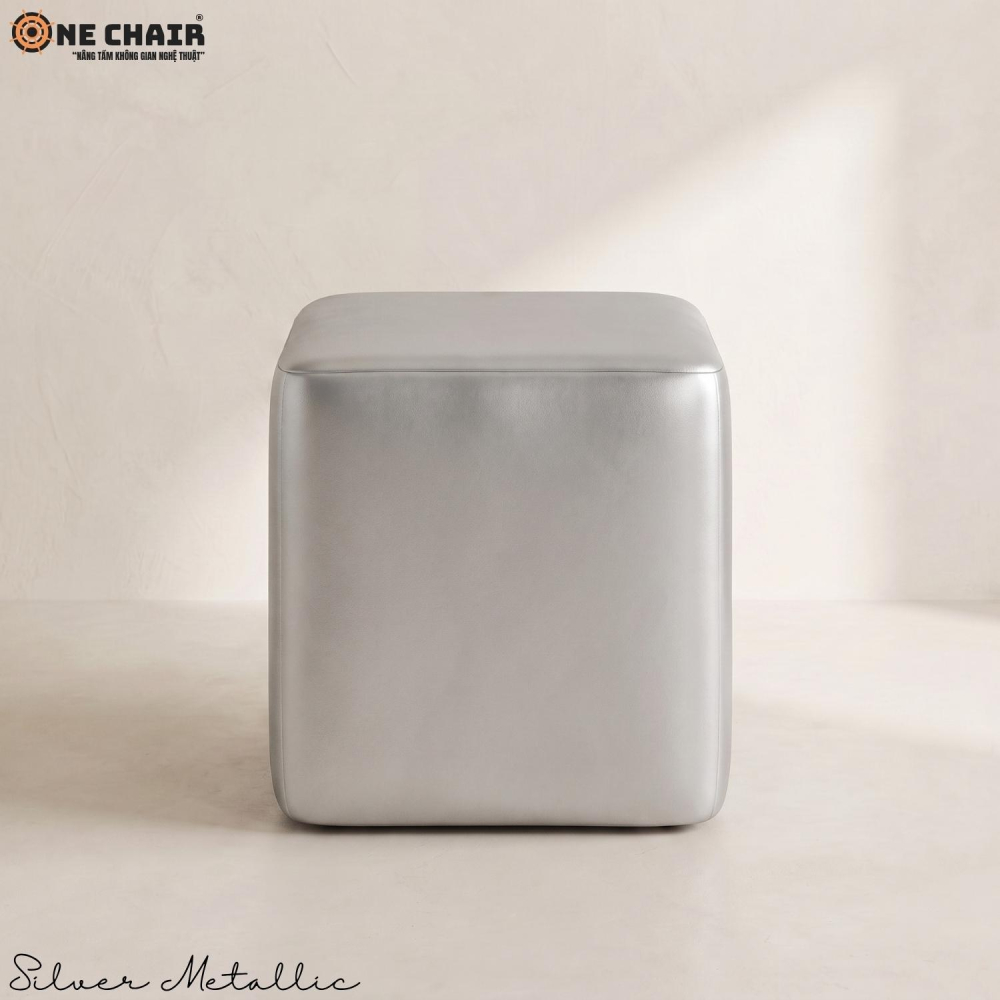 Đôn Vuông – Silver Metallic