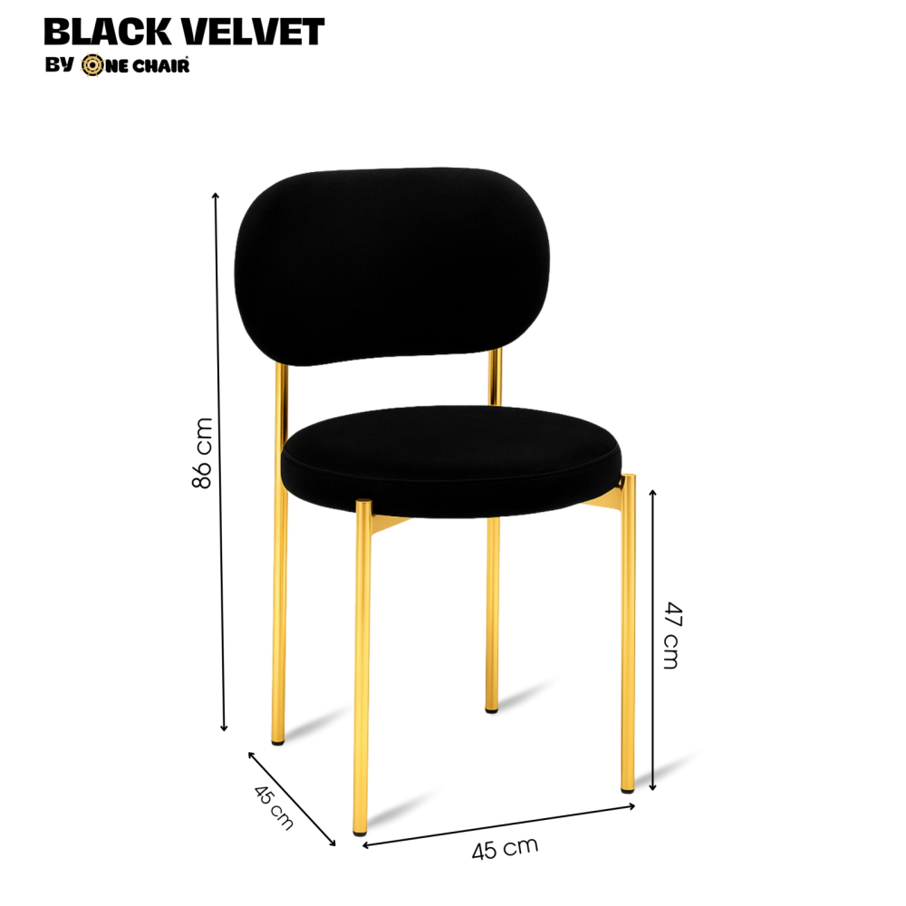 Black Velvet – Khung Ghế Mạ Vàng | Ghế Sự Kiện Sang Trọng