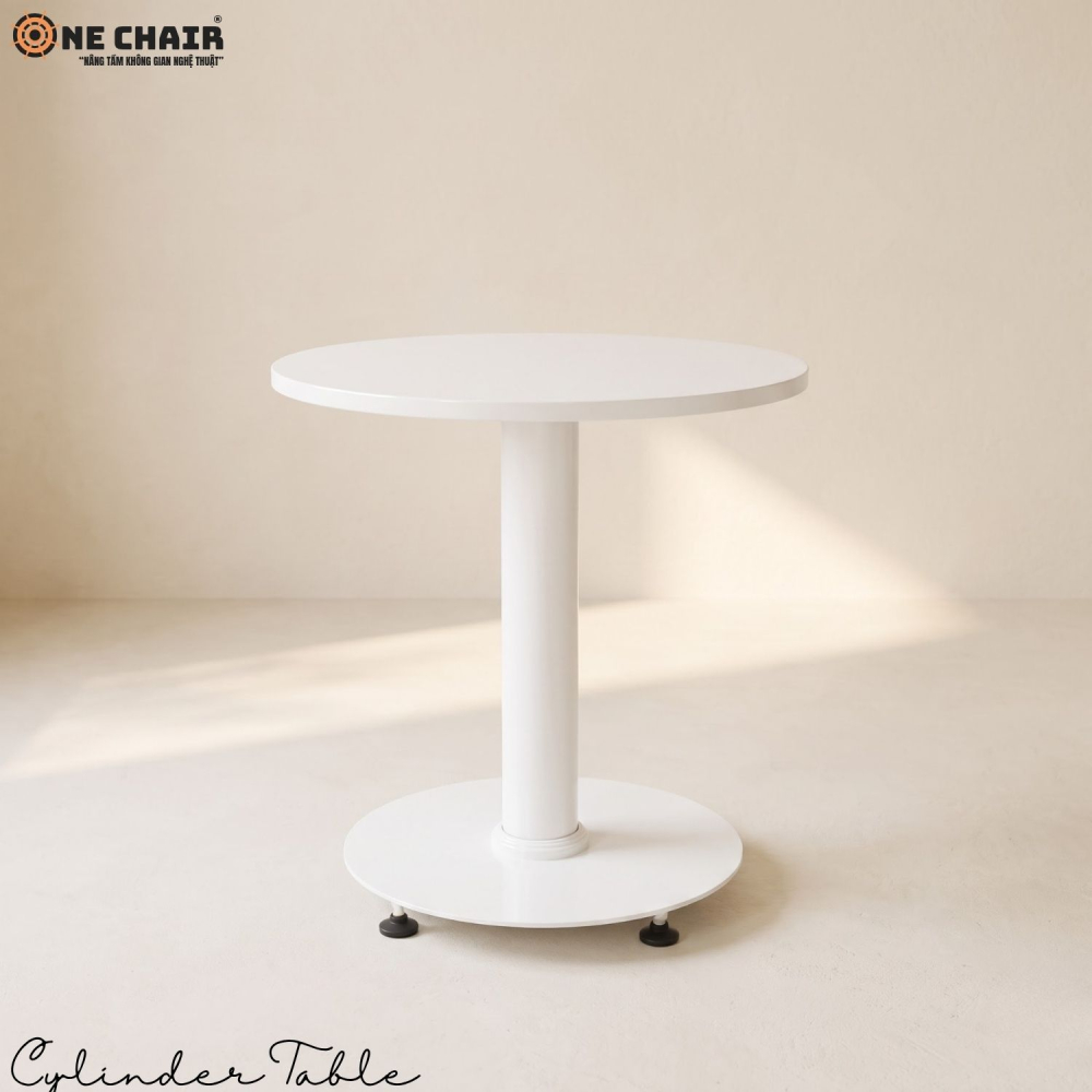 Cylinder Table – White