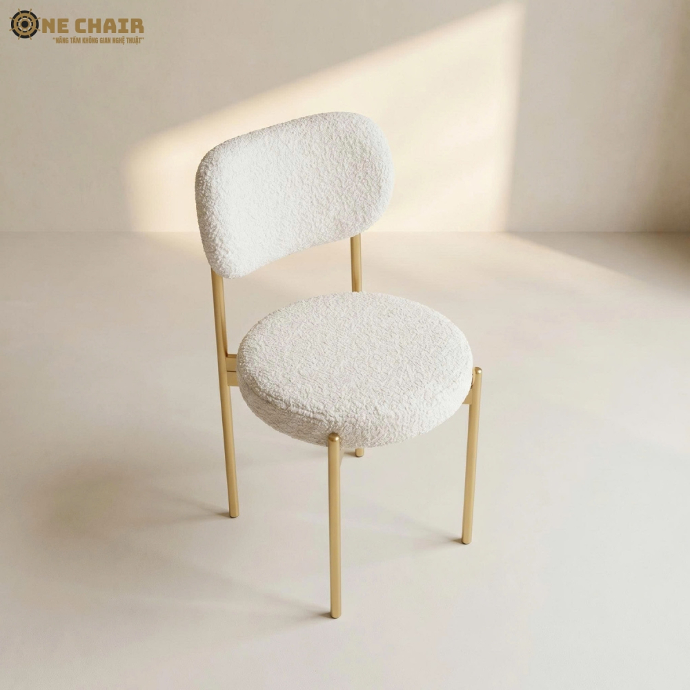 Velvet Chair - White