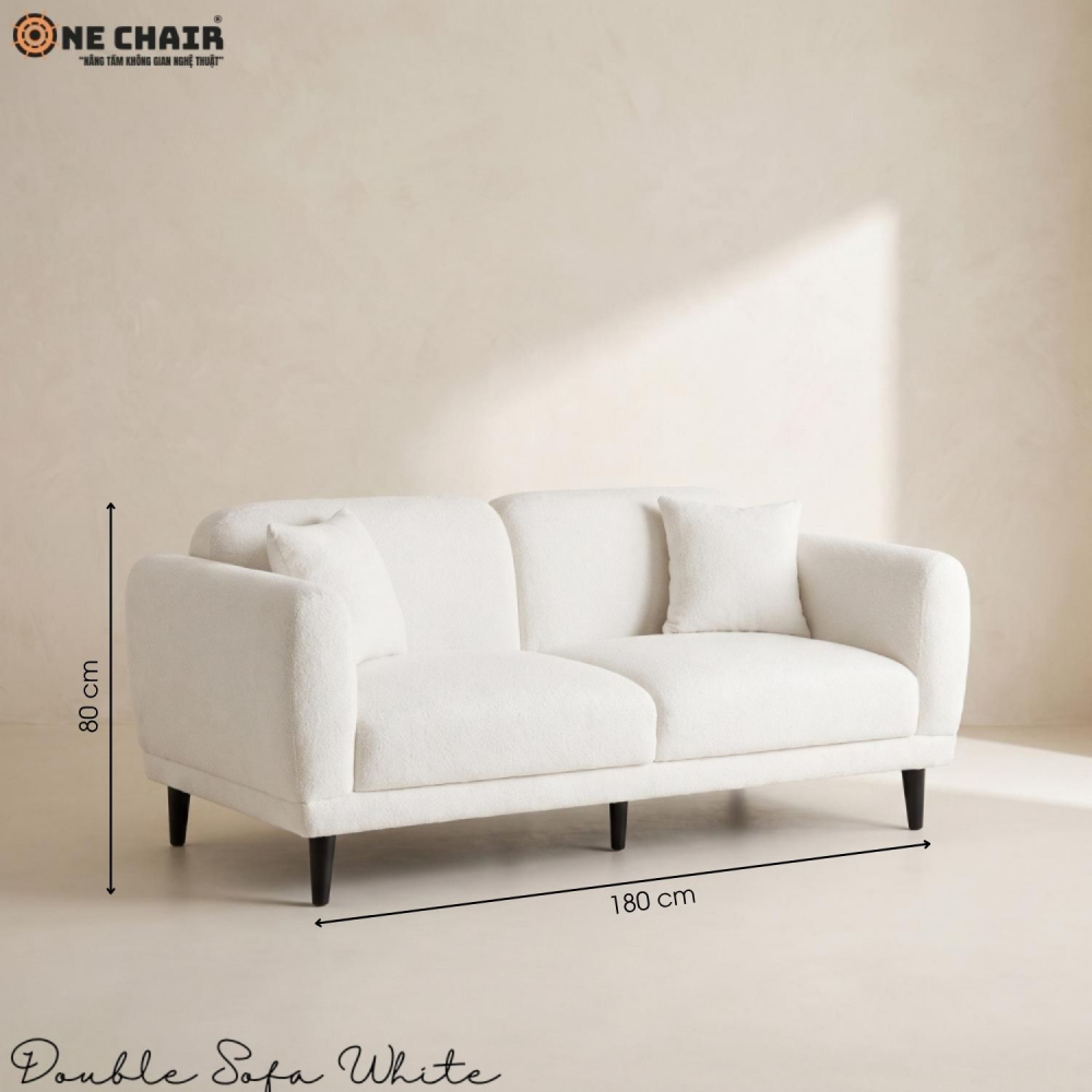 Double Sofa White