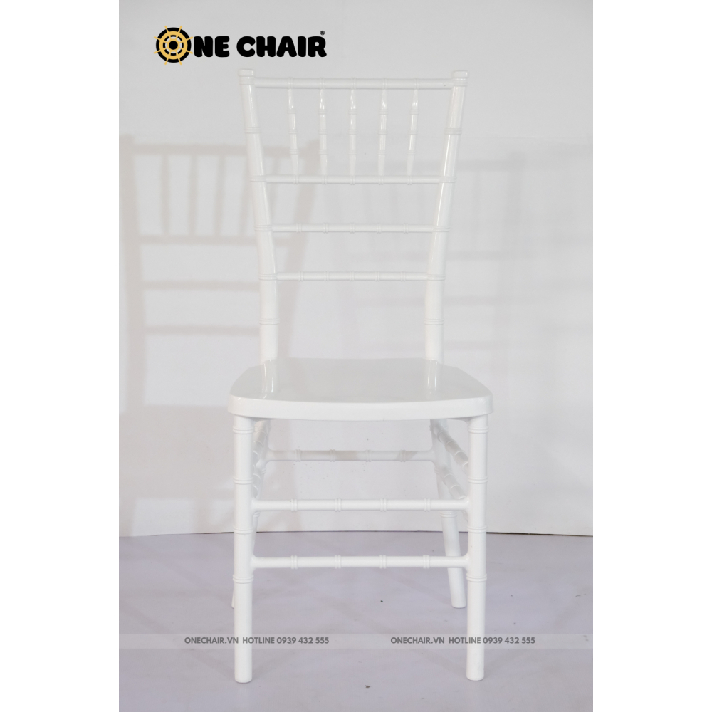 Ghế Chiavari Tiffany - Resin Màu Trắng