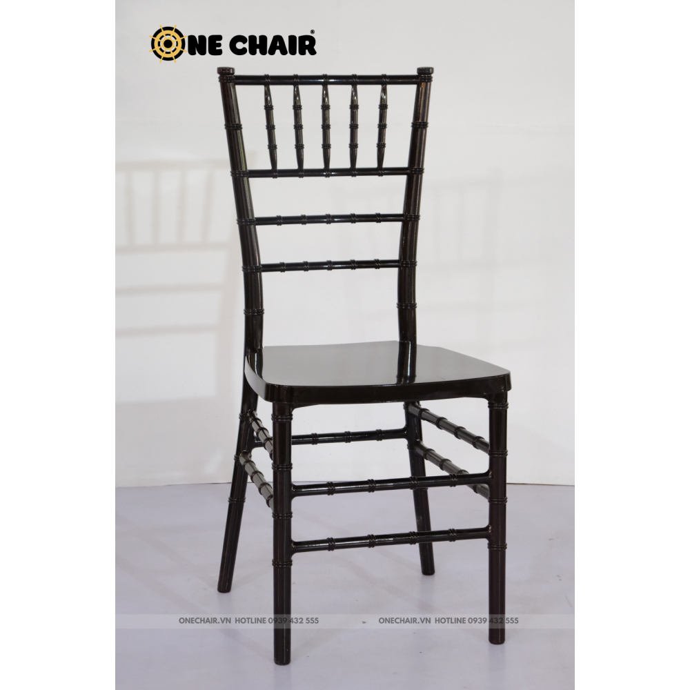 Ghế Chiavari Tiffany - Resin Màu Black