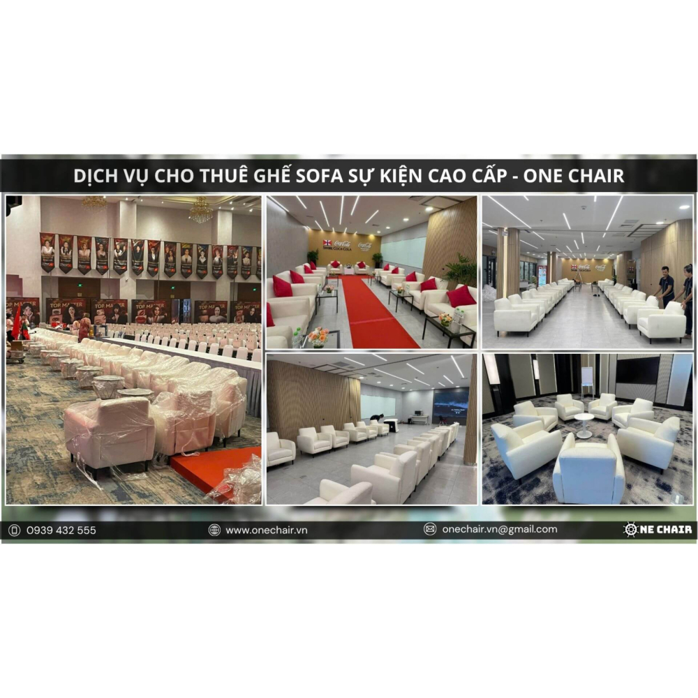 Nghệ Thuật Setup Sofa Sự Kiện Sang Trọng, Hiện Đại - Hành Trình ONE CHAIR Biến Concept Thành Hiện Thực