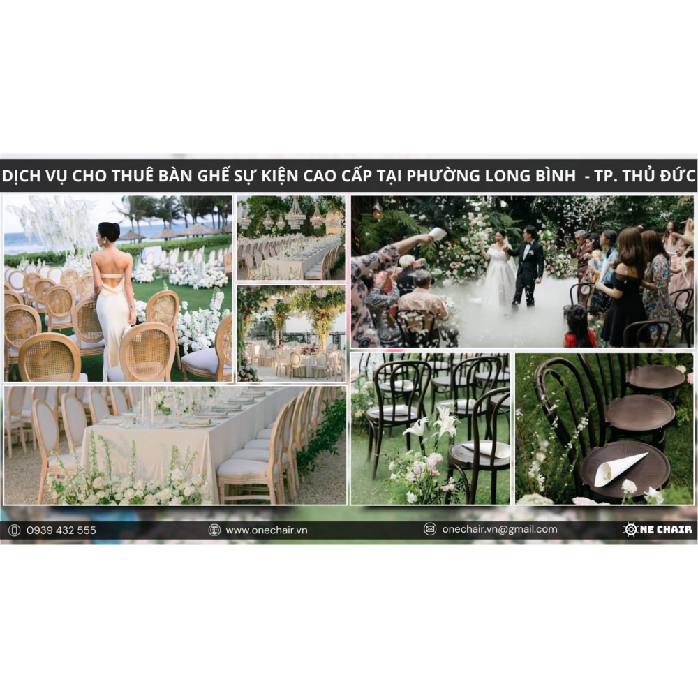 Dịch Vụ Cho Thuê Bàn Ghế Sự Kiện Cao Cấp Phường Long Bình, TP.HCM | One Chair Dẫn Đầu Xu Hướng