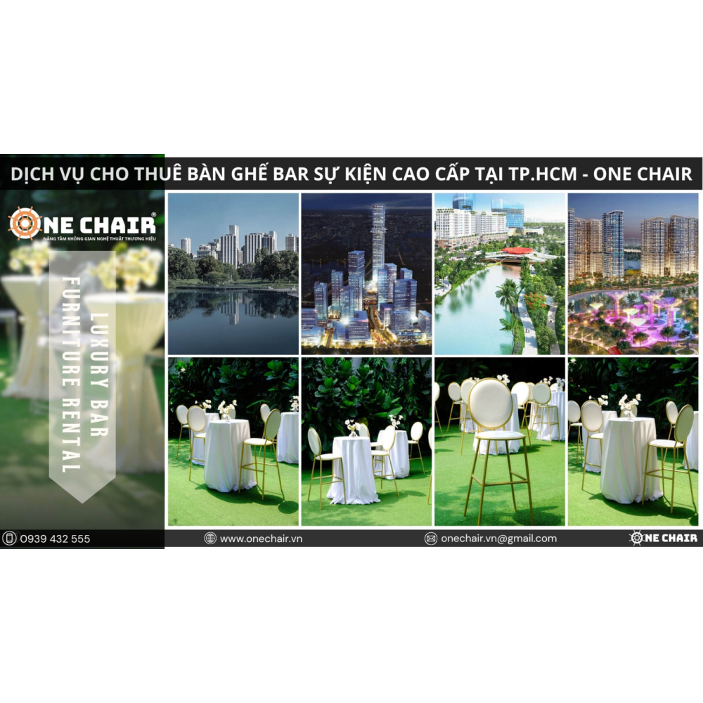 Cho Thuê Bàn Ghế BAR Sự Kiện Cao Cấp Tại TP.HCM | ONE CHAIR