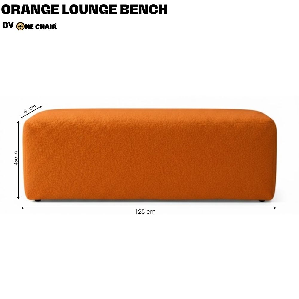 Ghế Sofa Băng Lounge Màu Cam – Điểm Nhấn Năng Động Cho Không Gian Sự Kiện