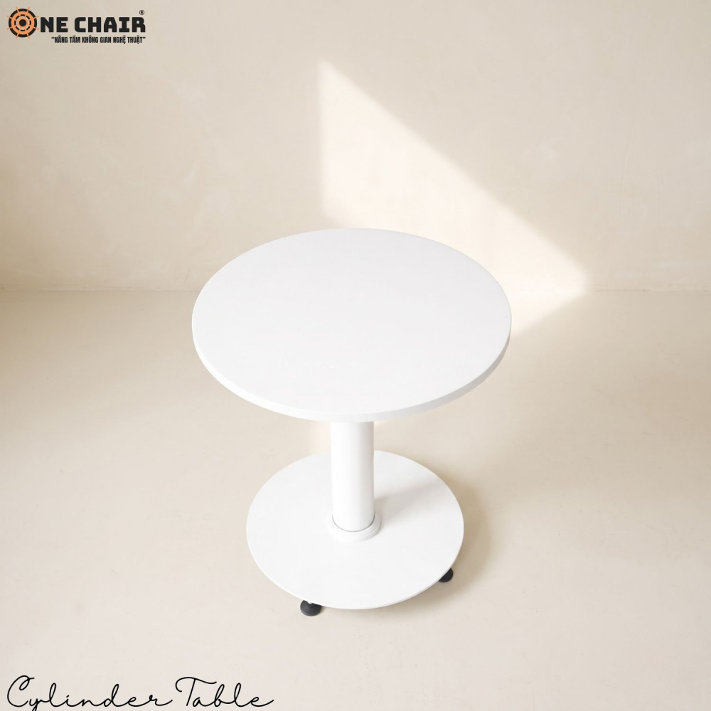 Cylinder Table – White