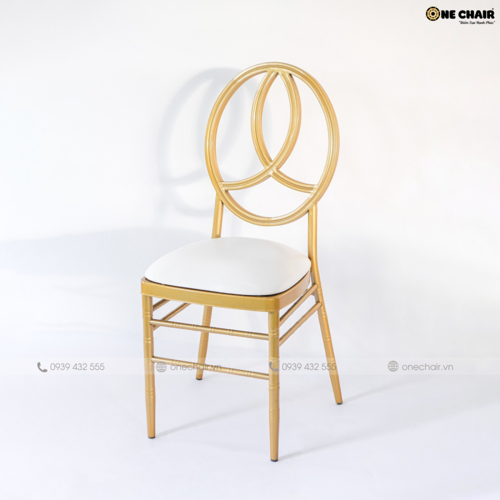 Ghế chiavari napoleon sự kiện tiệc cưới phong cách nhà hàng hoàng gia