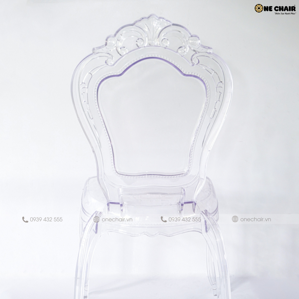 NEW - Queen Chair: Ghế Acrylic Lộng Lẫy Dành Cho Sự Kiện Tiệc Cưới Quý Phái
