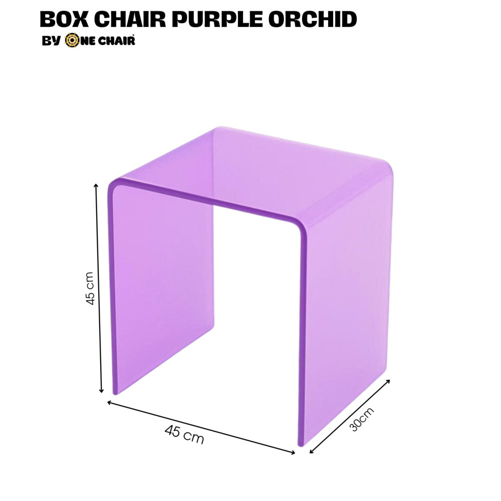 Ghế Ottoman Acrylic Màu Purple Orchid – Dịch Vụ Cho Thuê Ghế Sự Kiện Kiêu Sa & Cuốn Hút