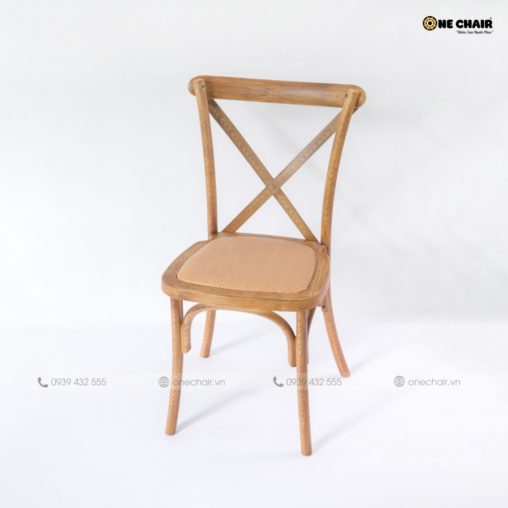 Ghế Croosback chéo lưng chữ X cổ điển mang phong cách lãng mạn