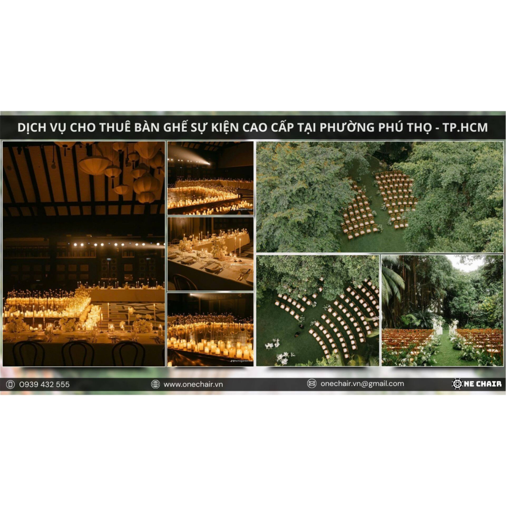 Dịch Vụ Cho Thuê Bàn Ghế Sự Kiện Cao Cấp TP.HCM, Phường Phú Thọ | One Chair Tiên Phong Dẫn Đầu Xu Hướng